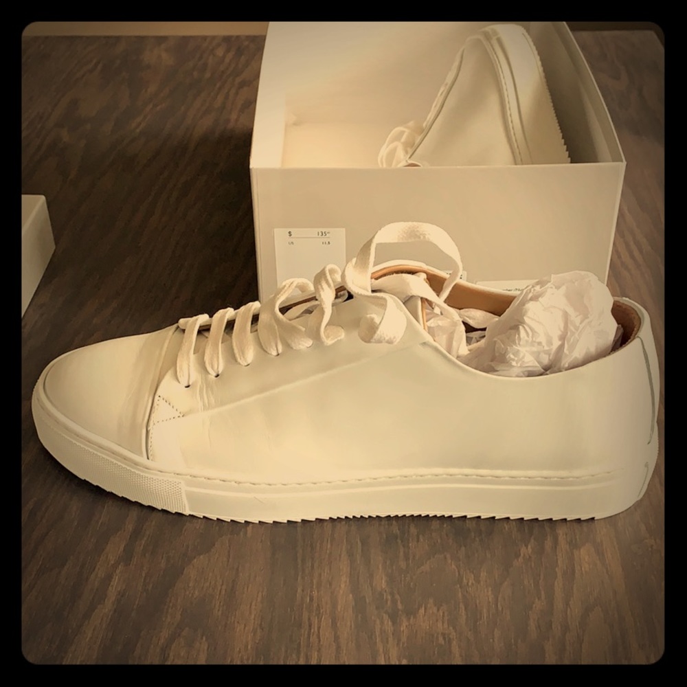 COS White Leather Sneakers
